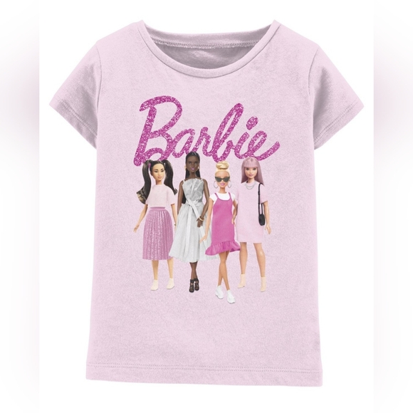 **NEW W TAG** Barbie Dolls Pink Glitter Sz 8 Big Girls Shirt Carter's Retail $20 - Picture 4 of 5